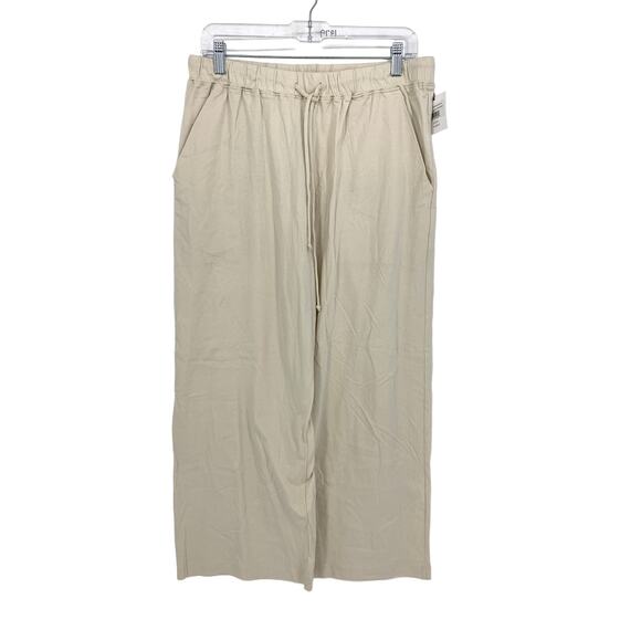 Parachute Organic Cotton Pant Womens Size Large Bone Beige Straight Leg NEW - Picture 1 of 6